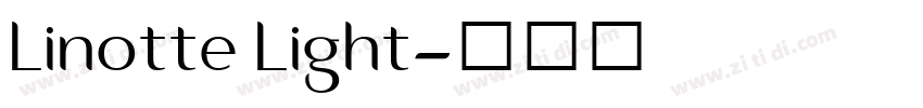 Linotte Light字体转换